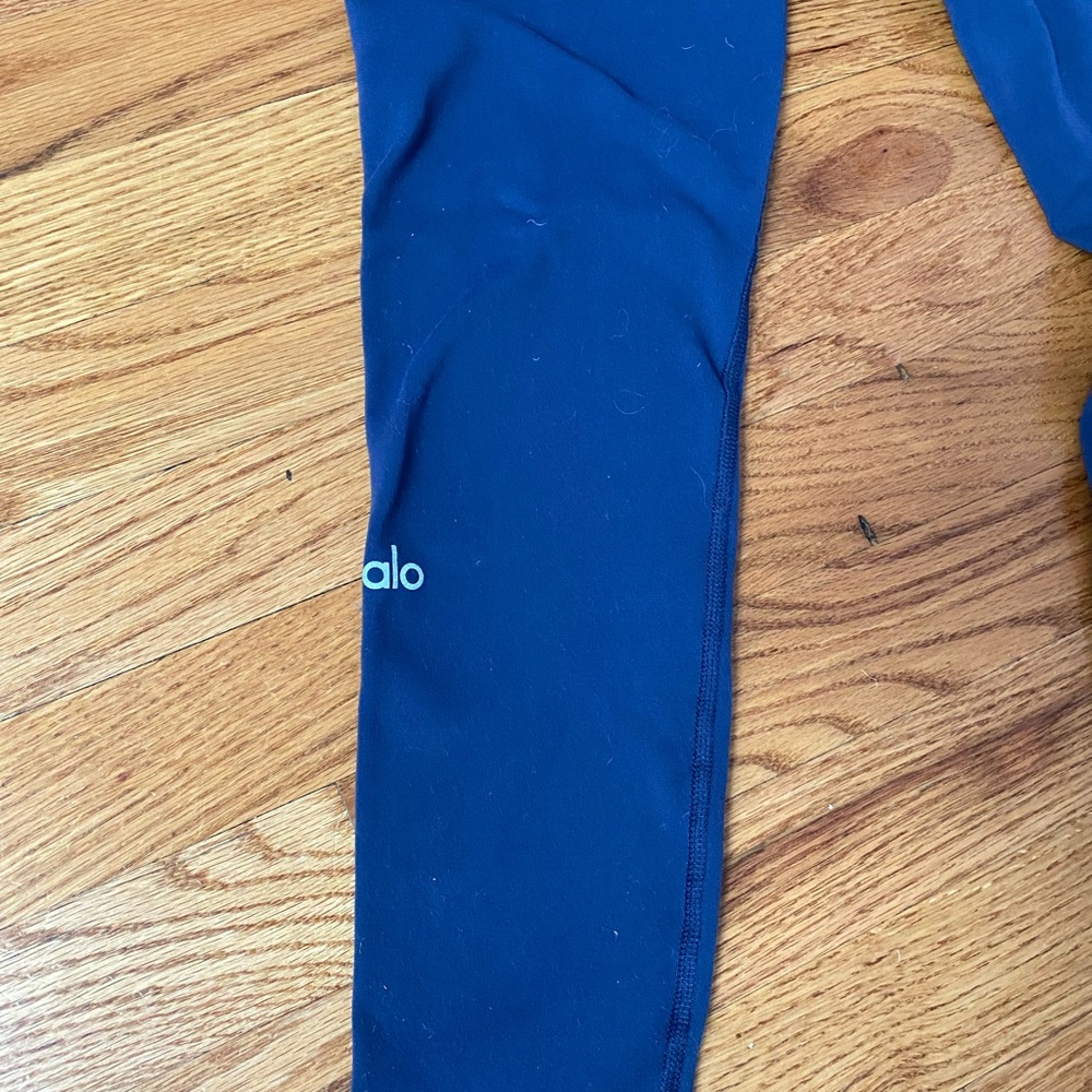 Alo Yoga High-Waist Winter Warmth Plush Legging-Blue XS